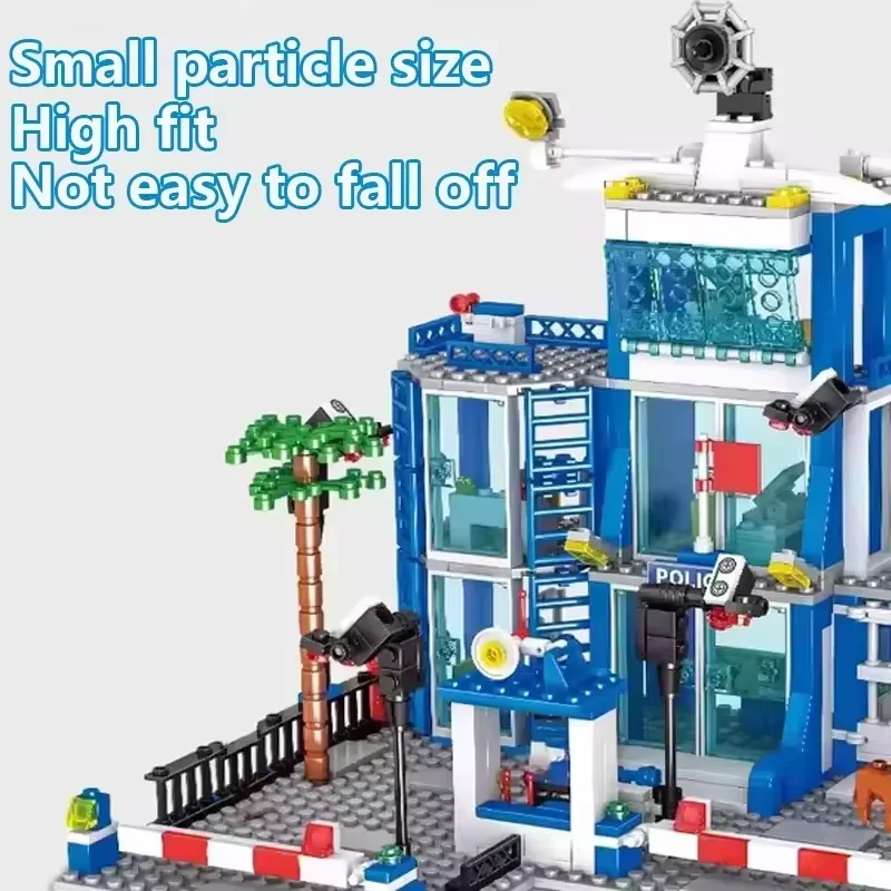 760PCS City SWAT Police Station Building Blocks Model Sets Boys DIY Car Figures Bricks Educational Toys For Children Adult Gifts thumbnail 5