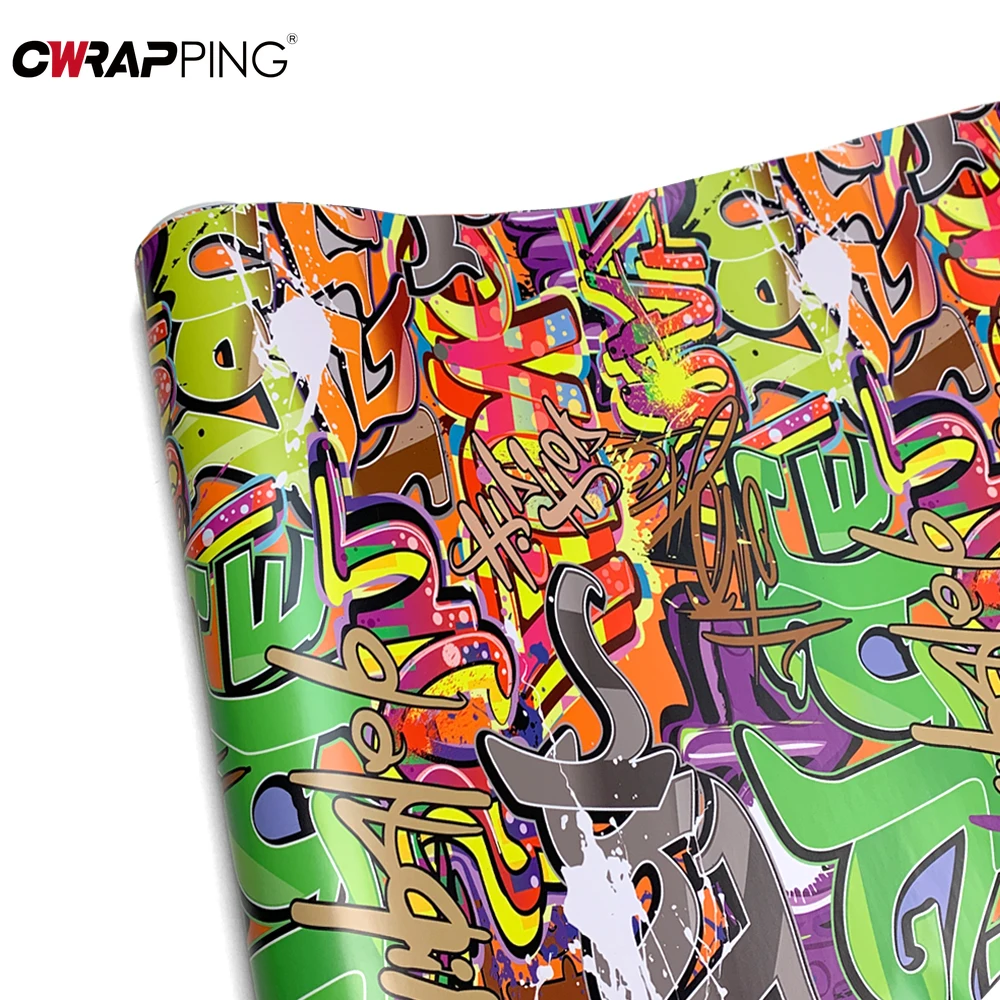 Waterproof Auto Decoration DIY Car Accessory Graffiti Printing Funny Stickers for Car Wrapping Film Vinyl Wrap Motorcycle Helmet thumbnail 4