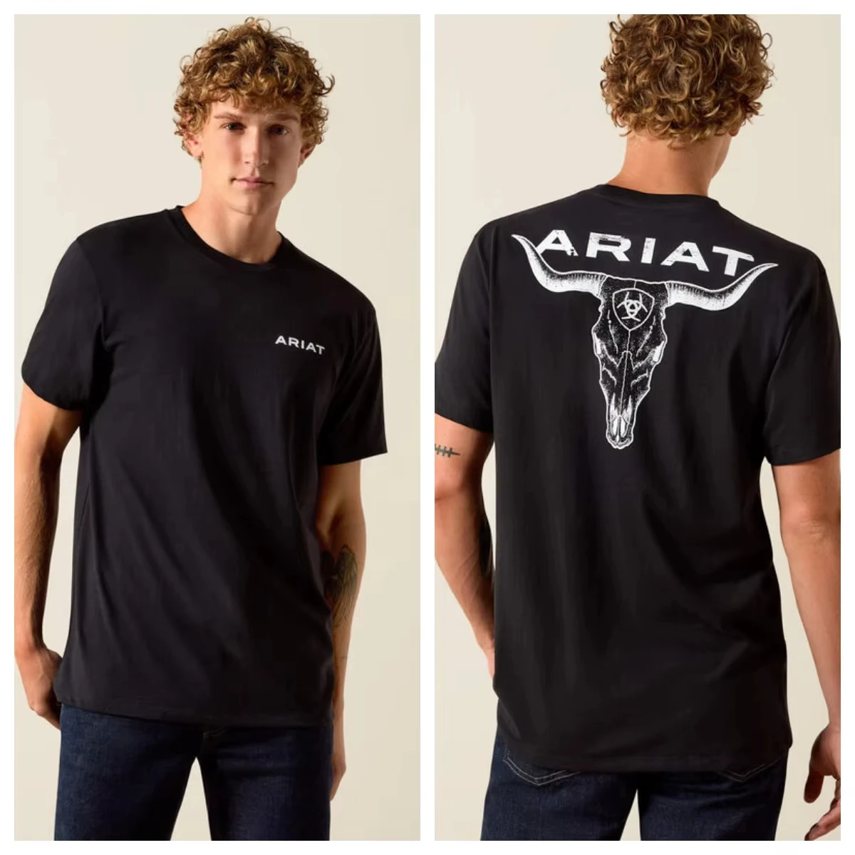 Ariat Denim Print T Luxury 2026 Stylish and Elegant High-end Luxury Unisex Models Are Suitable for Both Men and Women thumbnail 2
