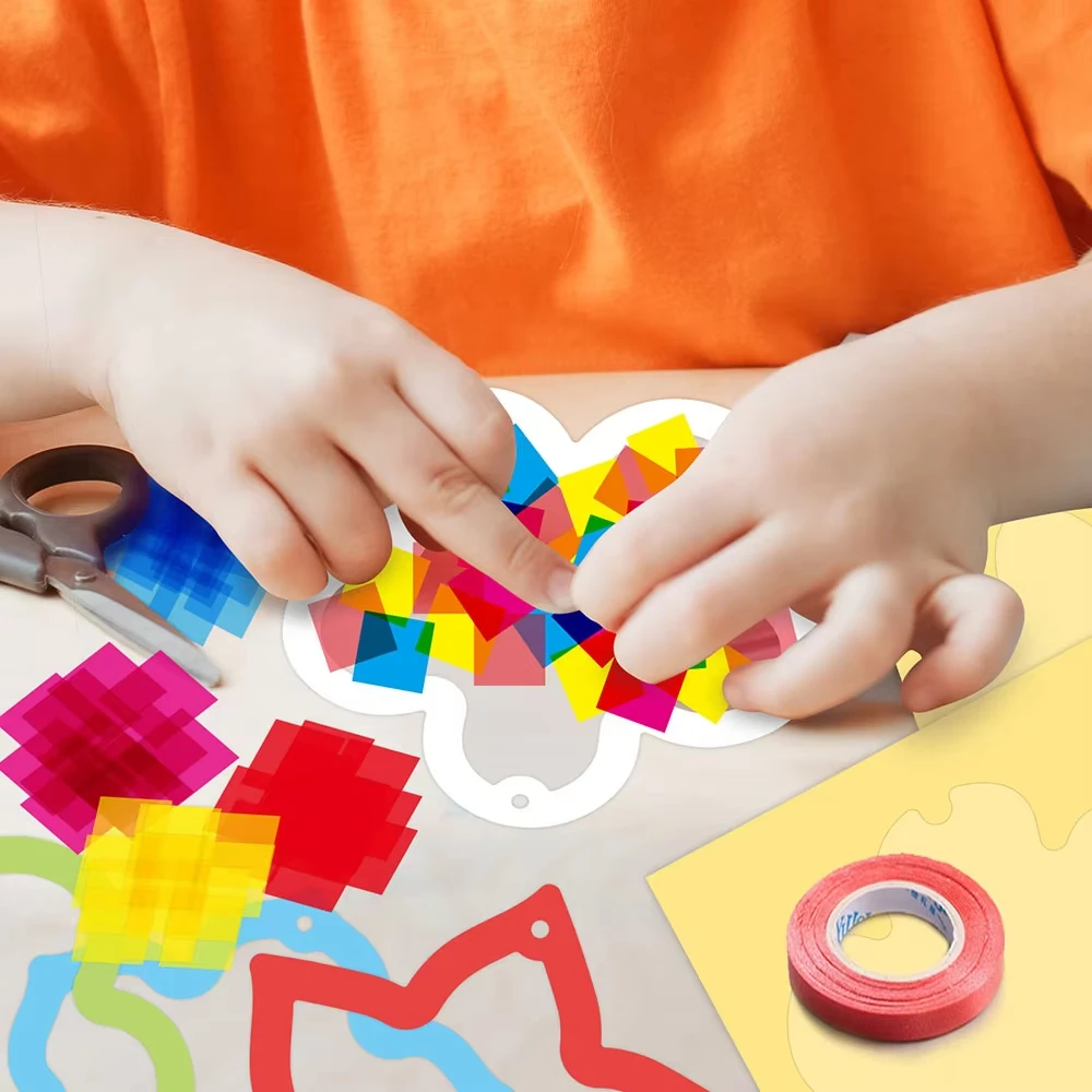 15Pcs/set Kids Paper Cutting Kit Window Wall Art Craft Supplies for DIY Paper Cutting Party Decorations Set Birthday Party Suppl thumbnail 5