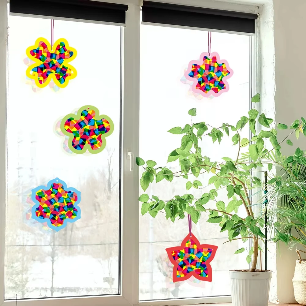 15Pcs/set Kids Paper Cutting Kit Window Wall Art Craft Supplies for DIY Paper Cutting Party Decorations Set Birthday Party Suppl thumbnail 6
