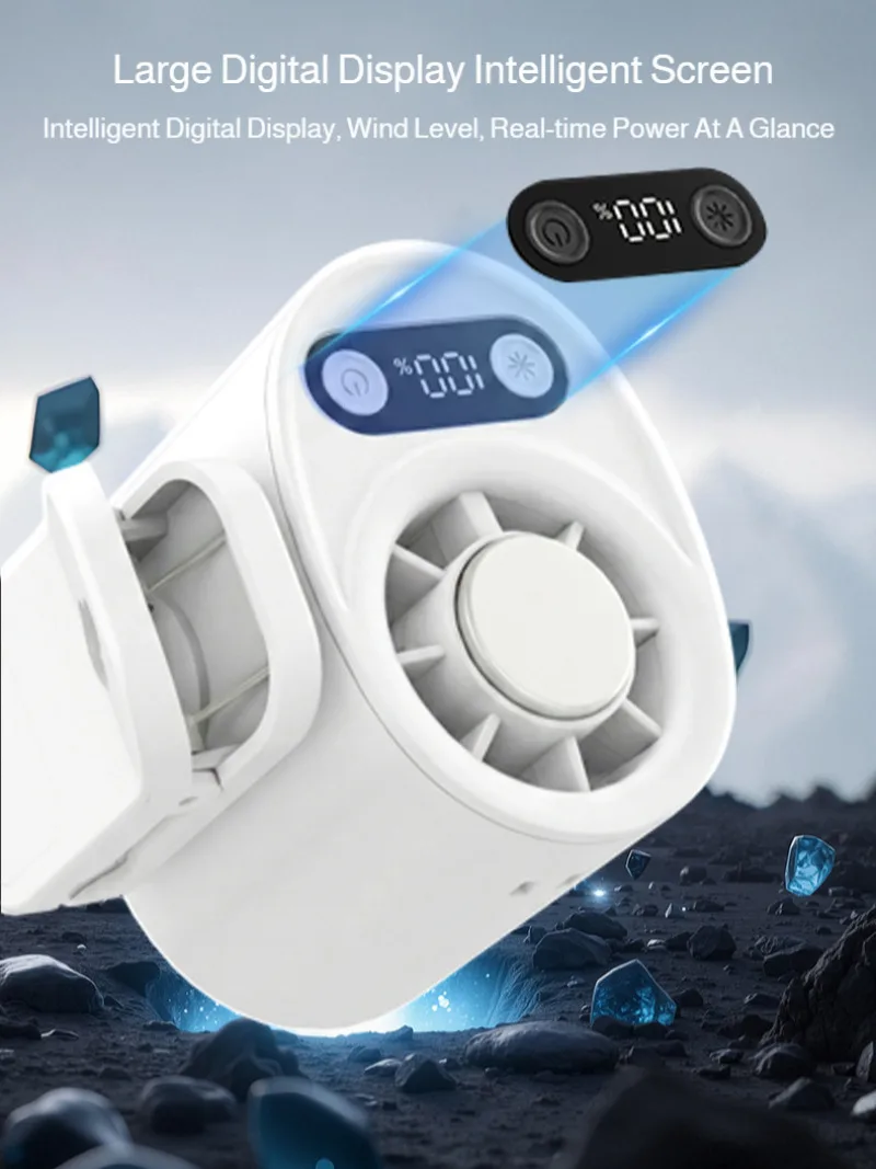 Multifunctional Portable Handheld Fan with Clip Umbrella Holder Neck Strap Hat Clip Small Personal Fan for On-the-Go Cooling thumbnail 5