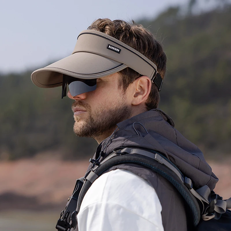 Summer Men's Womens UV Protection Sun Visor Baseball Cap with Sunglasses for Outdoor Sports Goggles with Cap thumbnail 3