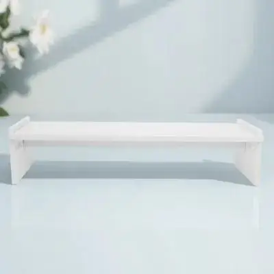 Wooden Monitor Stand Adjustable Computer Heightening Rack Desktop Display Riser for Office Home Dorm Room Storage Organizer thumbnail 6