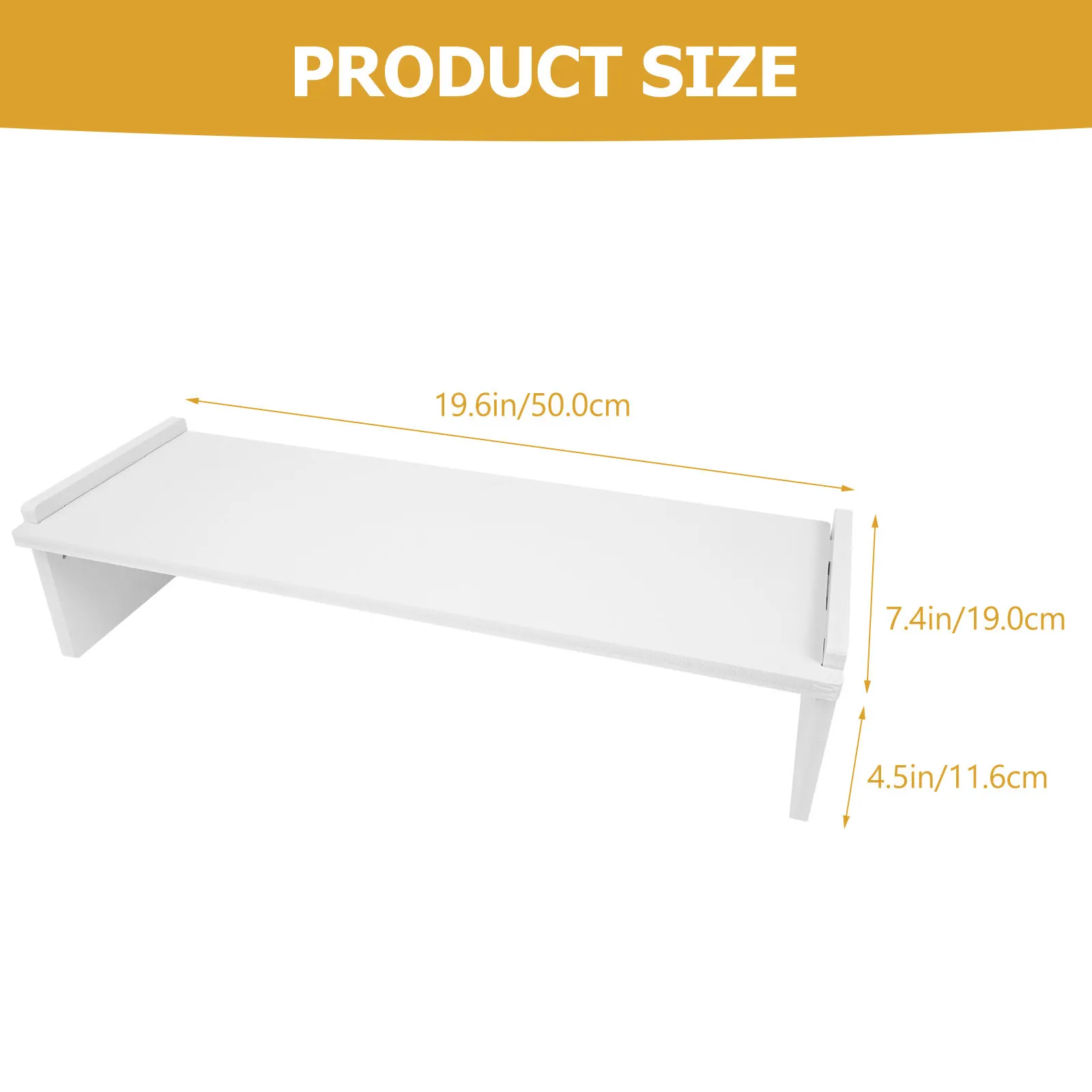 Wooden Monitor Stand Adjustable Computer Heightening Rack Desktop Display Riser for Office Home Dorm Room Storage Organizer thumbnail 4