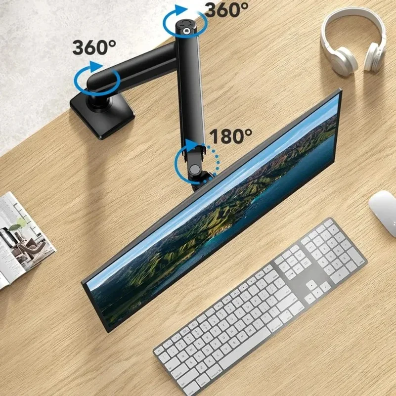 Versatile Height Adjustable Universal Single-Screen Stand Desk Computer Monitor Stand for Desktop Installation laptop thumbnail 5