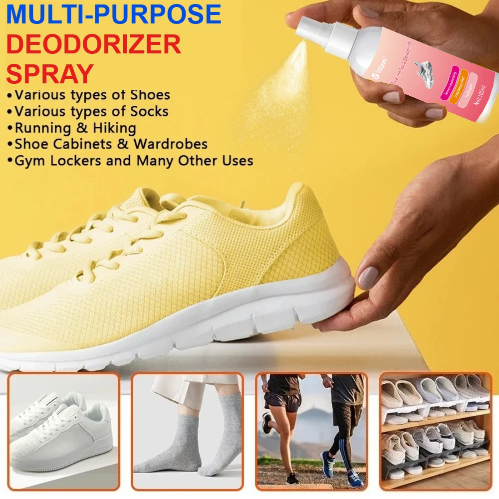 Shoes & Socks Deodorizer Spray Perfume Feet Shoes Socks Odor Eliminator Removal Stink Refresh Cabinet Deodorant Shoe Fresheners thumbnail 6
