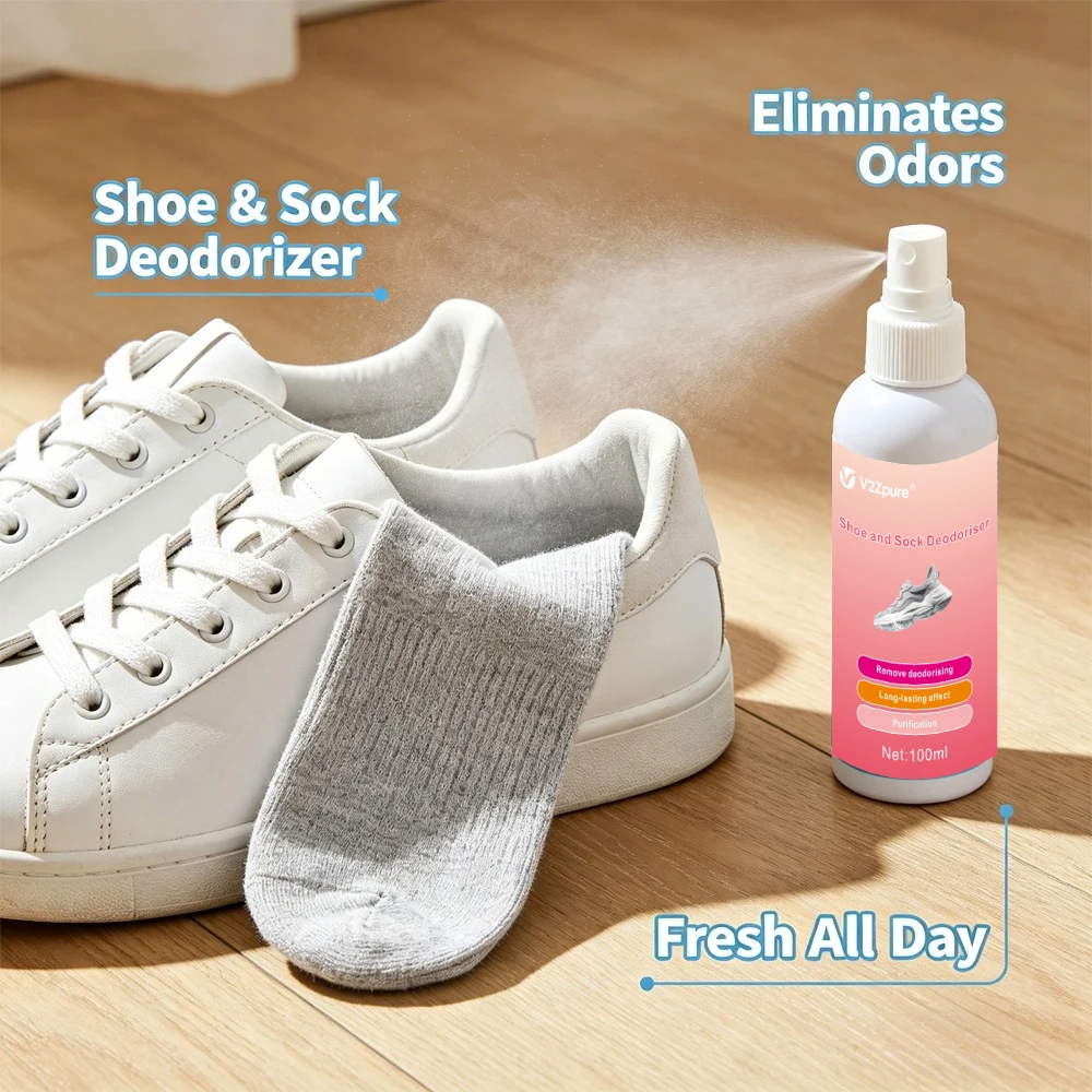 Shoes & Socks Deodorizer Spray Perfume Feet Shoes Socks Odor Eliminator Removal Stink Refresh Cabinet Deodorant Shoe Fresheners thumbnail 2