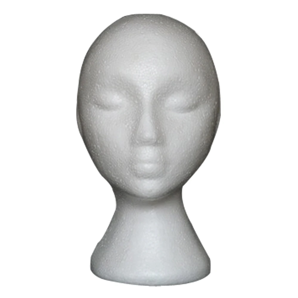 Adjustable PVC Foam Mannequin Head for Wigs And Hairpieces Home Use Hair Styling Display Stand thumbnail 2