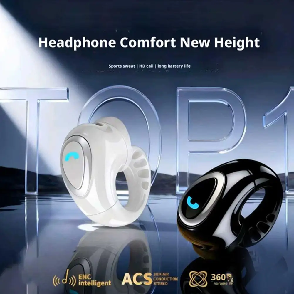 Open-Ear Air Conduction Earbuds Single Headphone Open-Ear Air Conduction Earbuds Waterproof Sport/Running Mini Earphone thumbnail 4