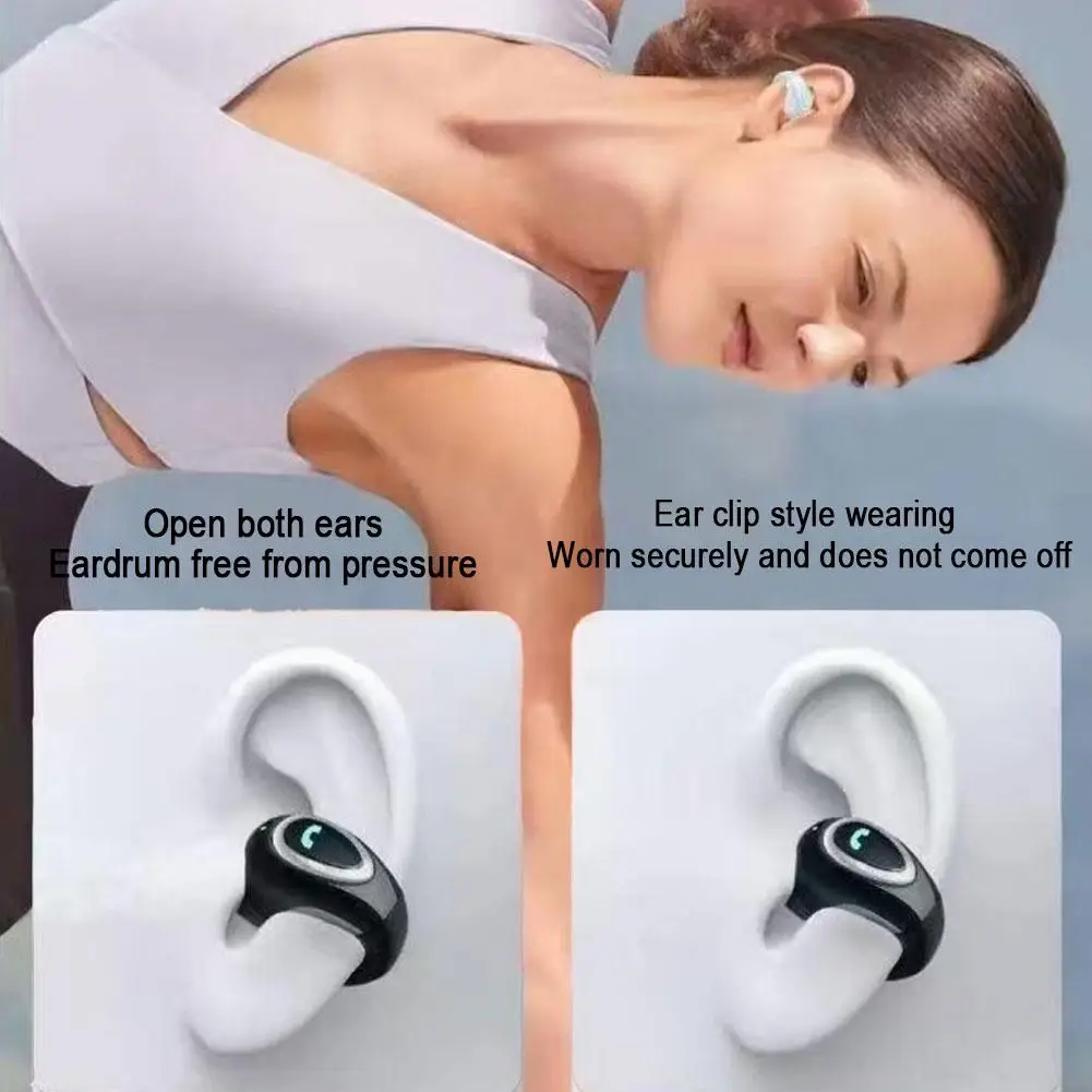 Open-Ear Air Conduction Earbuds Single Headphone Open-Ear Air Conduction Earbuds Waterproof Sport/Running Mini Earphone thumbnail 6