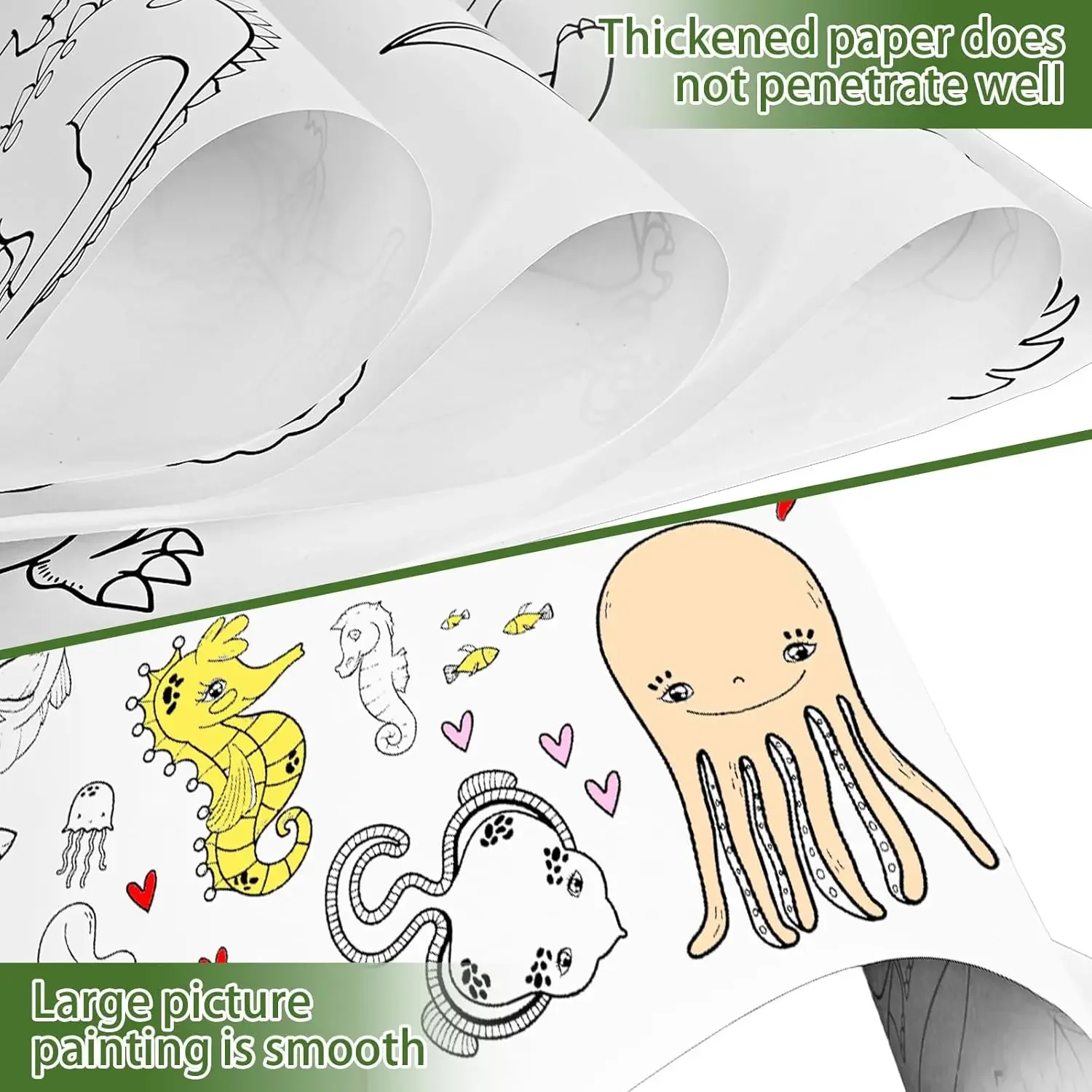 Children's Drawing Kit 3-Meter Long Graffiti Drawing Paper Roll DIY Painting for Students' DIY Doodling Coloring Draw Practice thumbnail 5