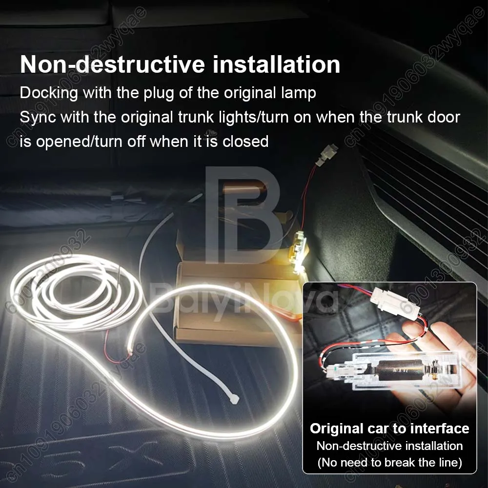 Customized For Citroen C5 Aircross C3‑XR C5 X  C4 Car trunk light, Plug & play Tailgate LED atmosphere light, Car accessories thumbnail 3