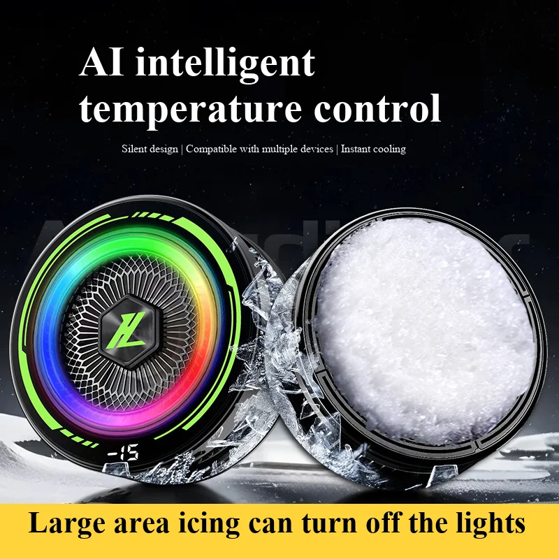 2026 Mobile Phone Dedicated Live Streaming E-sports Phone Cooler, Ultra-quiet Semiconductor Cooling, Ai Back Clip Phone Cooler thumbnail 3