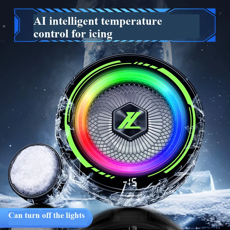2026 Mobile Phone Dedicated Live Streaming E-sports Phone Cooler, Ultra-quiet Semiconductor Cooling, Ai Back Clip Phone Cooler thumbnail 4