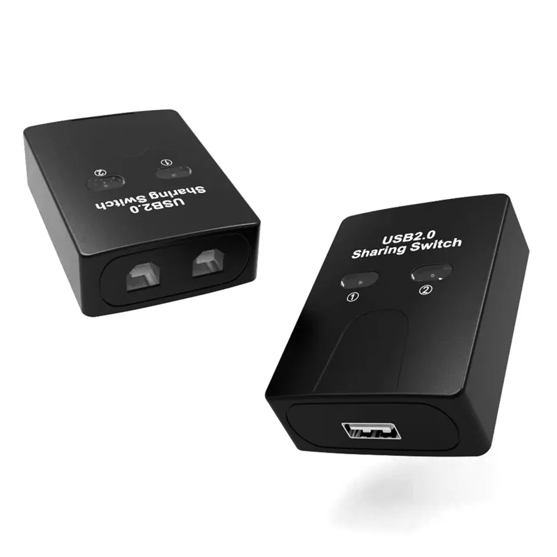 【C】USB 2.0 Switch Hub 2 Ports Printer Sharing Device for Two Computers U-Shaped Splitter USB in Share 1 out 1 - H9S3 thumbnail 6