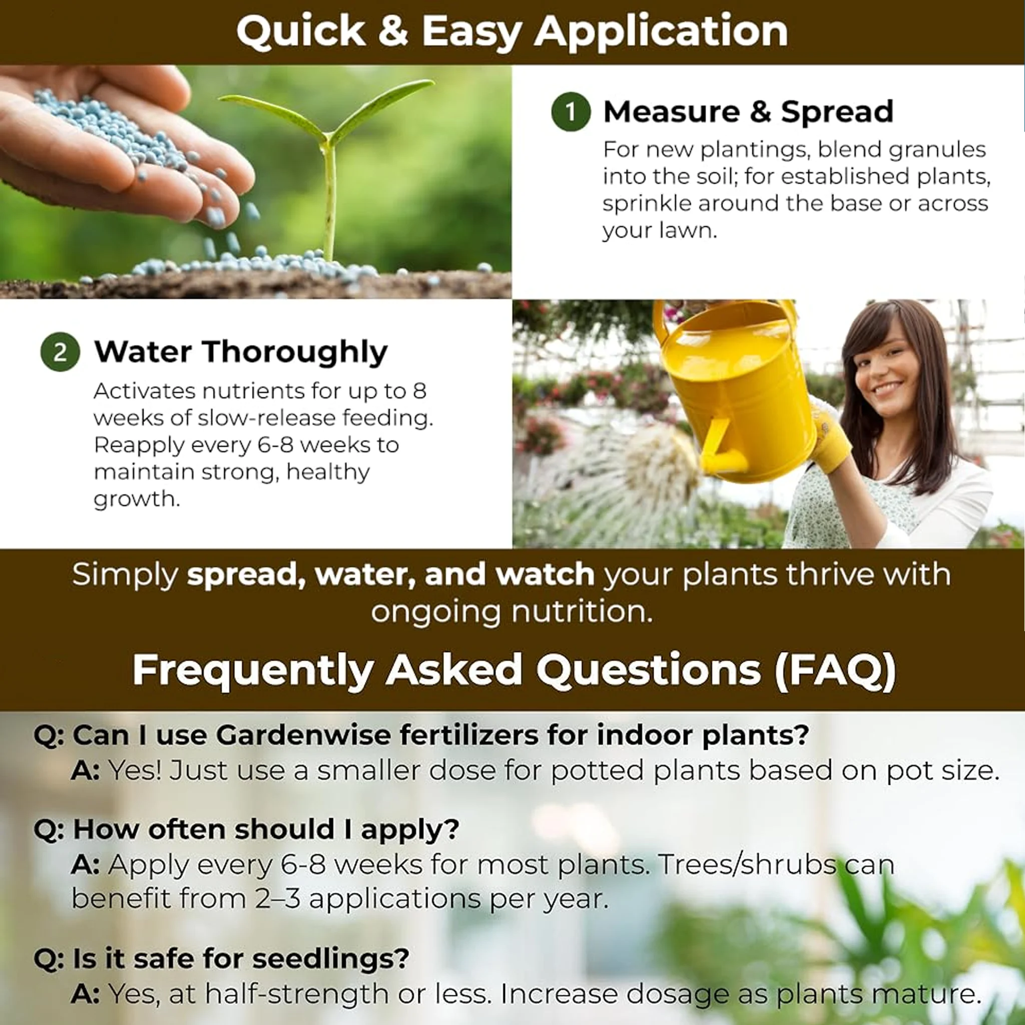 15 15 15 NPK All Purpose Fertilizer Balanced Nutrients Food for Indoor Outdoor Plants Flowers Vegetables Garden Supplement thumbnail 6