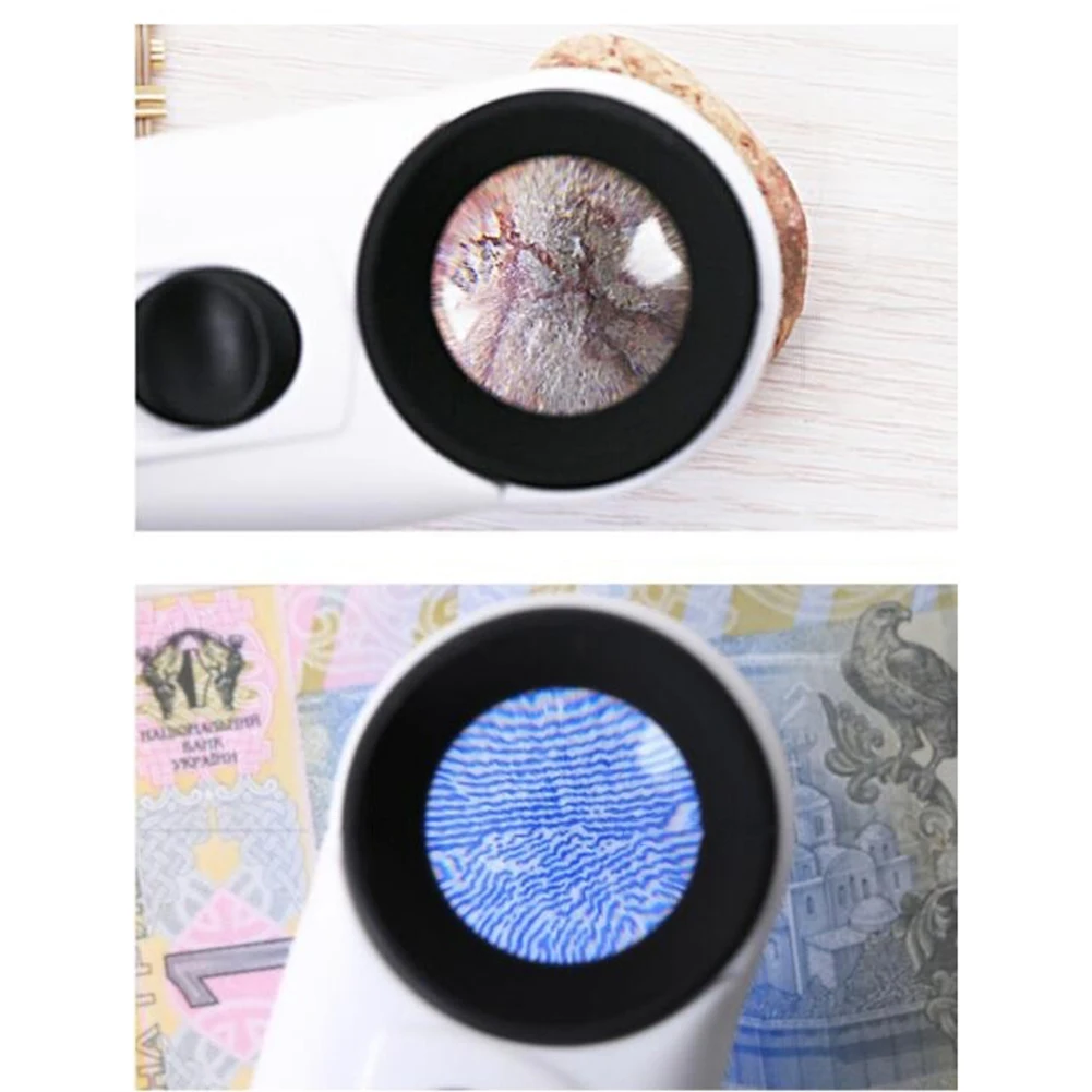 40X 3.5mm Handheld LED Magnifying Glass Loupe With Light For Circuit Boards Hallmarks Jewelry Inspection Microscope Tool thumbnail 4