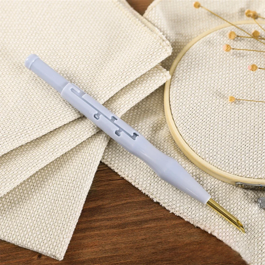 Punch Needle Craft Cloth Cotton Embroidery Needlework Fabric Monks Cloth DIY Needlework Pen Handmade Crafts Monk's Cloth
