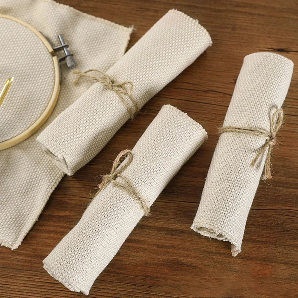 Punch Needle Craft Cloth Cotton Embroidery Needlework Fabric Monks Cloth DIY Needlework Pen Handmade Crafts Monk's Cloth thumbnail 2