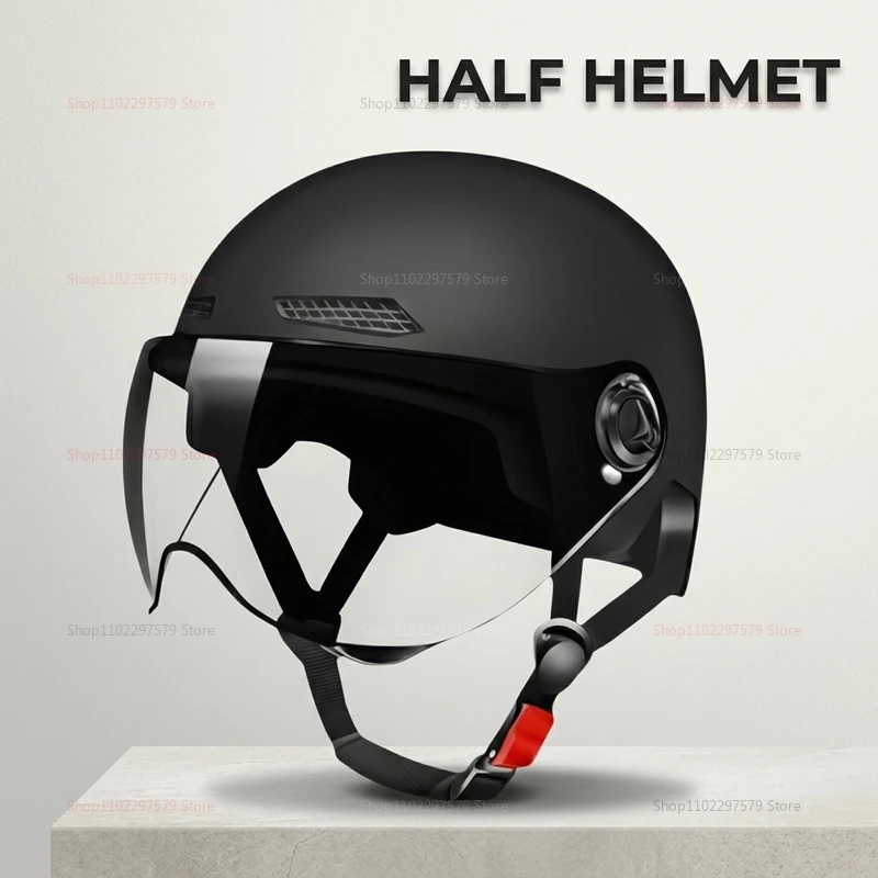 3C Certified Electric Bike Helmet for Adults Unisex Scooter and Motorcycle Half Helmet Safety Gear Perfect for Urban Riding thumbnail 3