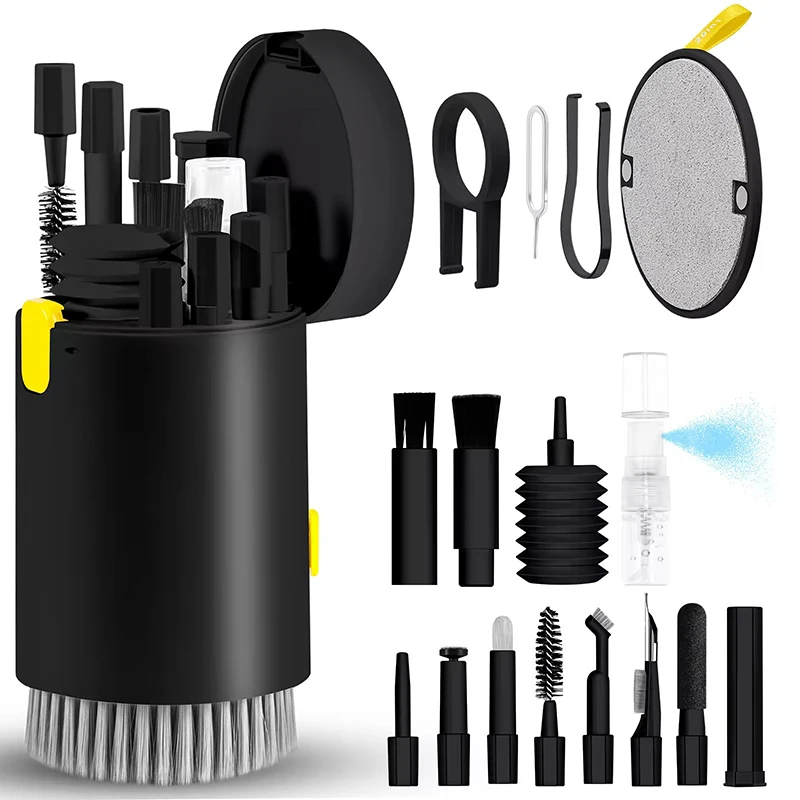 20 In 1 Computer Brush Earphones Cleaning Pen Screen Cleaning Keyboard Smartphone Screen Dust Removal Camera Lens Cleaning Tools