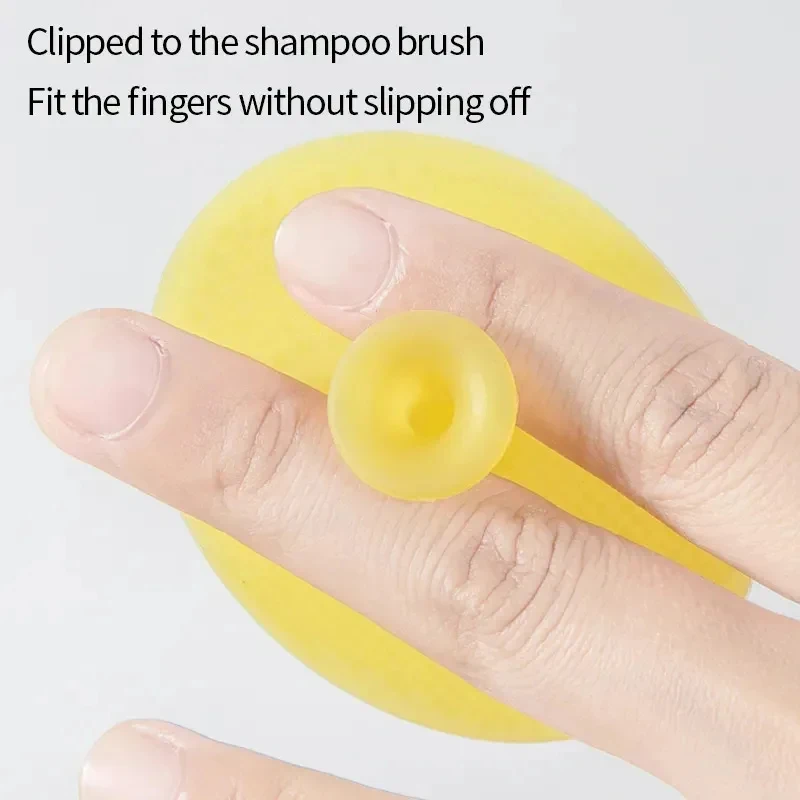 1/3 Pcs Silicone Shampoo Brush for Baby Infant Bathing Soft Silicone Boys Kids Shower Brush Head Hair Washing Massage Wipe Comb thumbnail 4