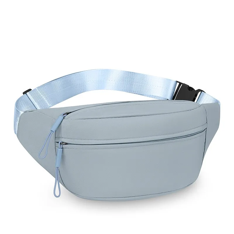 Solid Color Crossbody Bag Sport Chest Pack Minimalist INS Style Waist Pouch Versatile Premium Texture Daily Casual Shoulder Bag thumbnail 5