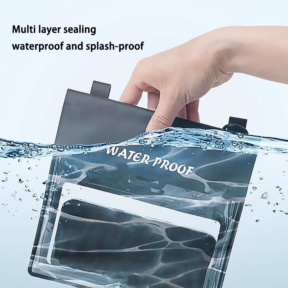 Large capacity waterproof storage phone case with touch screen suitable for photo taking, swimming, drifting, and diving storage thumbnail 5