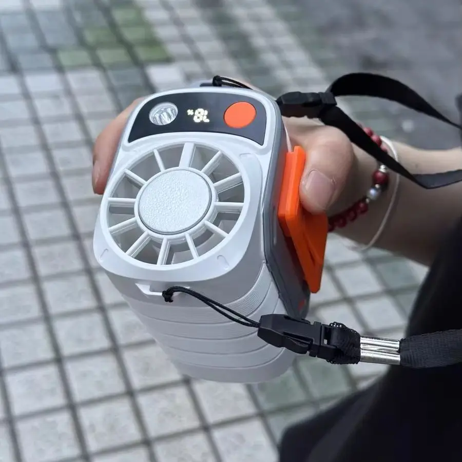 New Portable Waist Fan with USB Charging Long Battery Life and Clamp Design for Outdoor Construction and Summer Use thumbnail 3