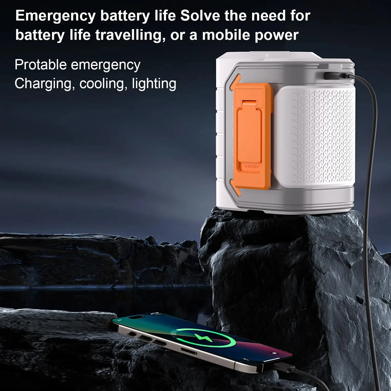 New Portable Waist Fan with USB Charging Long Battery Life and Clamp Design for Outdoor Construction and Summer Use thumbnail 5