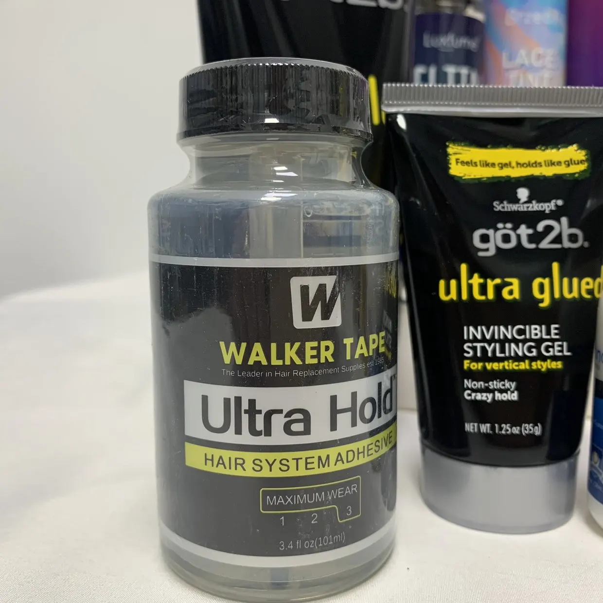 Wig Installation Kit Set Adhesive Bold Glue Remover Wax Stick Walker Tape Ultra Hold Glue Got 2b Glue Spray for hair extension thumbnail 6