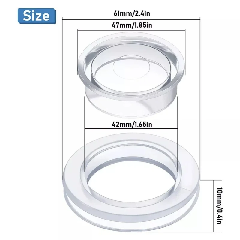 Patio Table Sunshade Silicone Clear Sun Umbrella Hole Ring With Cap Sleeve Table Hole Protector for Outdoor Garden Tools thumbnail 2