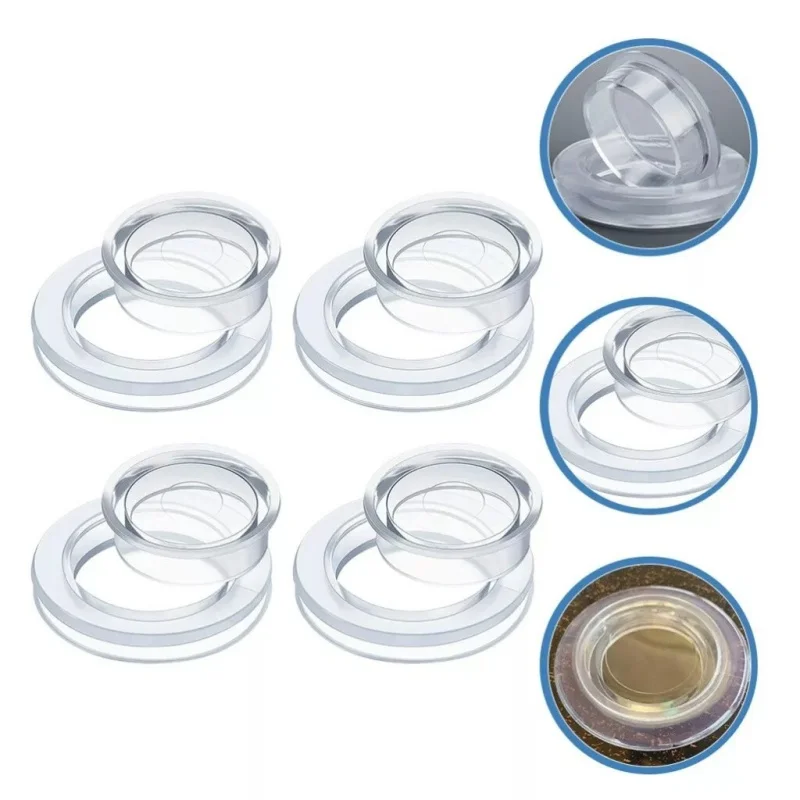 Patio Table Sunshade Silicone Clear Sun Umbrella Hole Ring With Cap Sleeve Table Hole Protector for Outdoor Garden Tools thumbnail 4