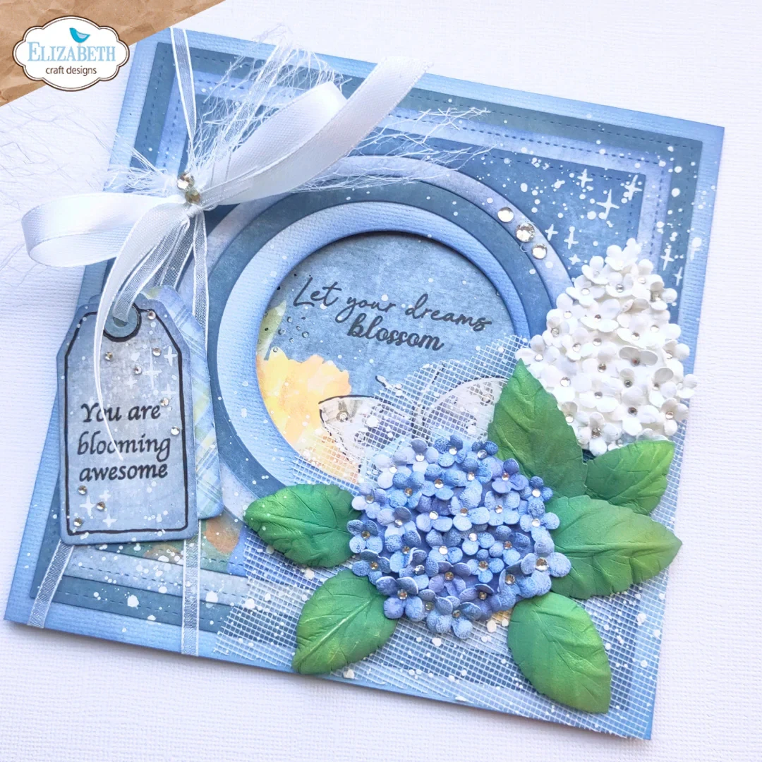 3D Flowers Panicle Hydrangea and Gift Box Metal Cutting Dies Clear Stamp for Paper Card Making Scrapbooking Paper Decor Die Cuts thumbnail 6