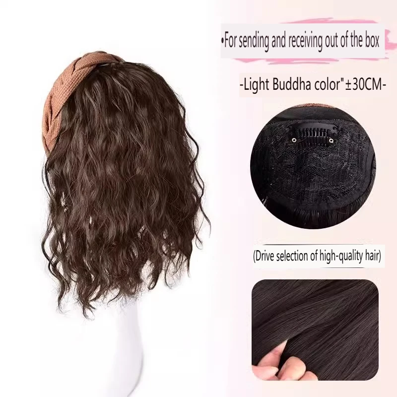 synthetic corn wave headband wig half wig women hair accessorties hairpieces add hair volum hair length thumbnail 6