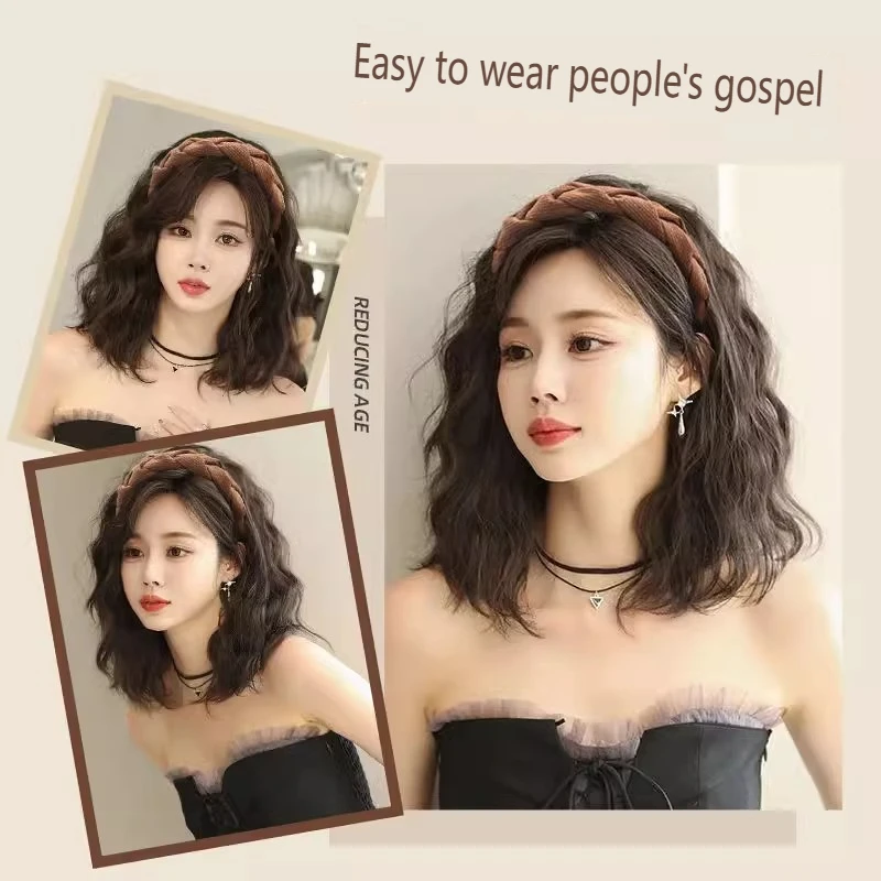 synthetic corn wave headband wig half wig women hair accessorties hairpieces add hair volum hair length thumbnail 2