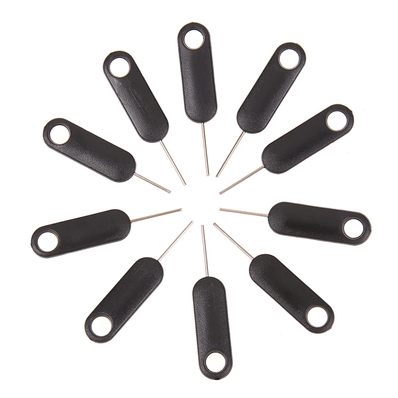 【C】10Pcs Anti-Lost Eject Sim Cards Tray Open Pin Needle Key Tool Ejetor for Phone Pad Mobile Smartphone SIM Remover Accessories thumbnail 2
