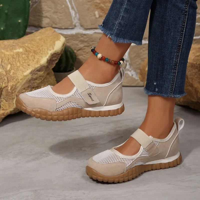 New Women Sneakers Casual Comfortable Loafers Breathable Mesh Designer Shoes Fashionable Versatile Soft Soled Women's Sneakers thumbnail 3