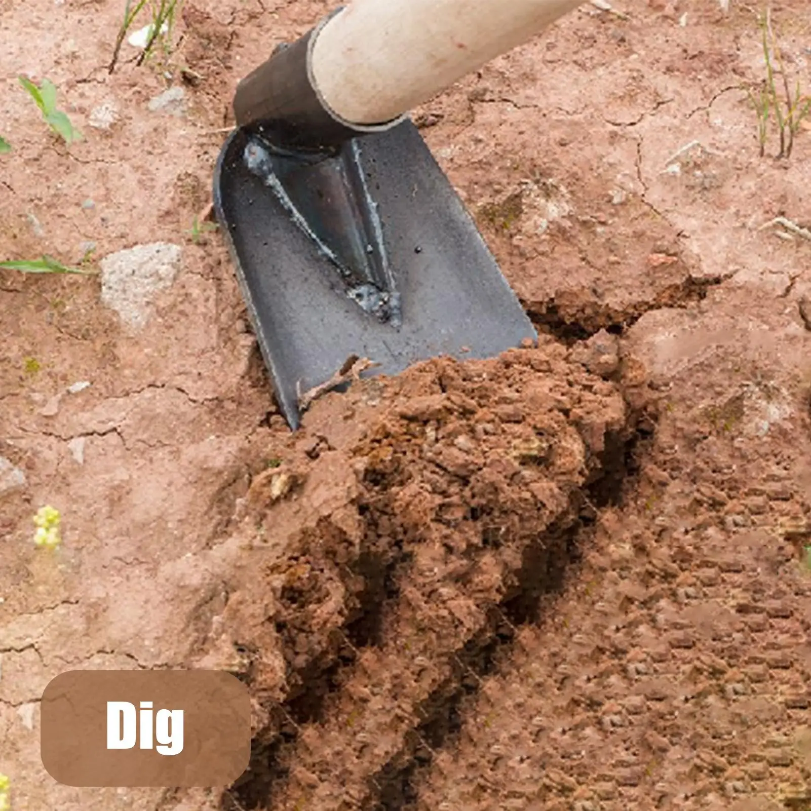Weeding Hoe Digging Soil Durable Hoe Agricultural Hoe Household Outdoor Farming Tools for Planting Vegetables Flowers Loose lan thumbnail 4