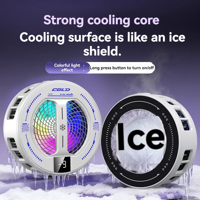 K36 Semiconductor Magnetic Phone Cooler Fast Heat Dissipator Universal for Gaming iPhone 16 15 14 13 12 Pro Max Samsung S25 iPad thumbnail 2
