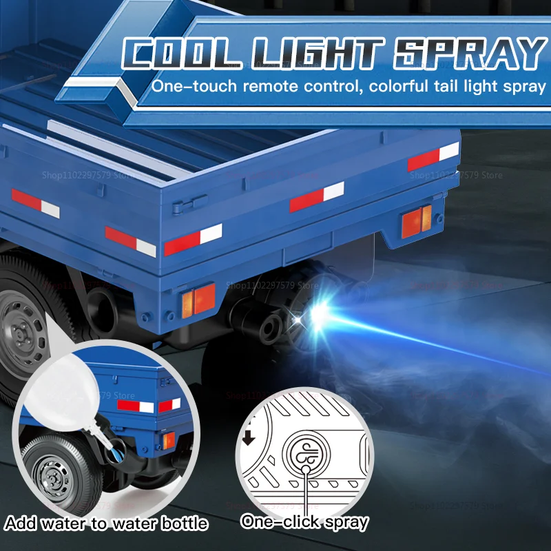 Hot RC Drift Climbing Car 1:18 Remote Control Off Road Truck With Spray Lights Durable Kids Toy Gift For Boys Girls Outdoor Play thumbnail 6