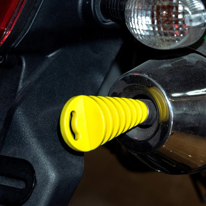 1-4Pcs Plug Exhaust Pipe Tailpipe PVC Exhaust Wash Plug Pipe Protector For Honda Kawasaki KTM Suzuki Yamaha Motorcycle Universal thumbnail 5