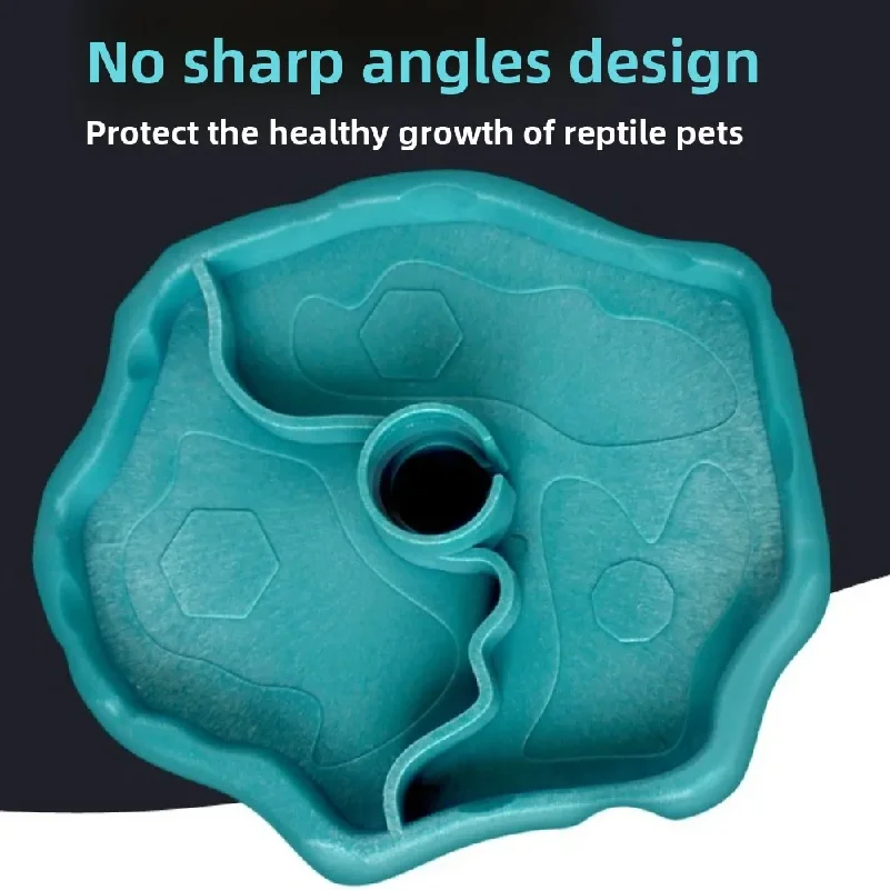 New Removable Reptile Feeder Easy-Clean Shallow Small Pet Bowl Non-Tip Large Capacity Turtle Water Dispenser Pet Supplies thumbnail 5