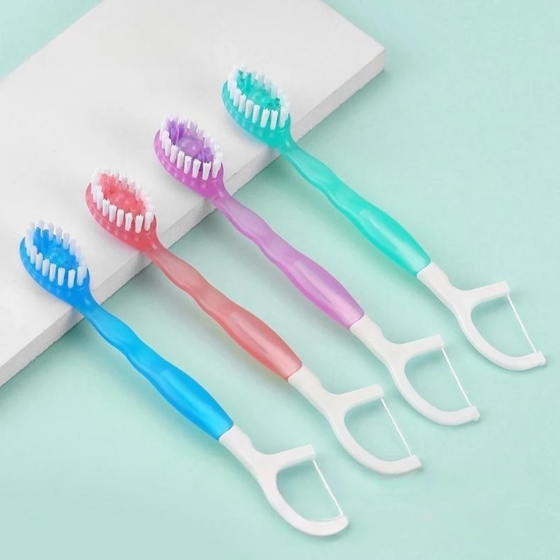 Travel Toothbrush with Toothpaste Fresh Breath Disposable Dental Floss Independent Packaging Oral Hygiene Care Tools thumbnail 5