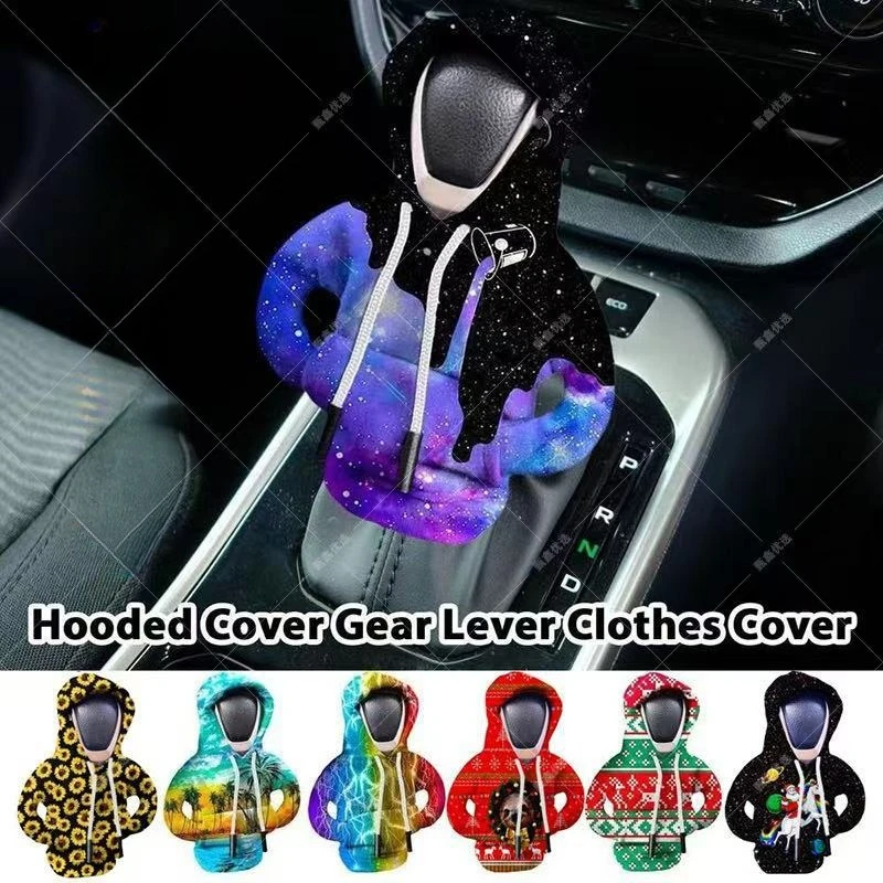 Car Hoodie Gear Shift Cover Fashion Gearshift Hoodie Car Gear Shift Knob Cover Manual Handle Gear Sweatshirt Change Lever Cover thumbnail 2