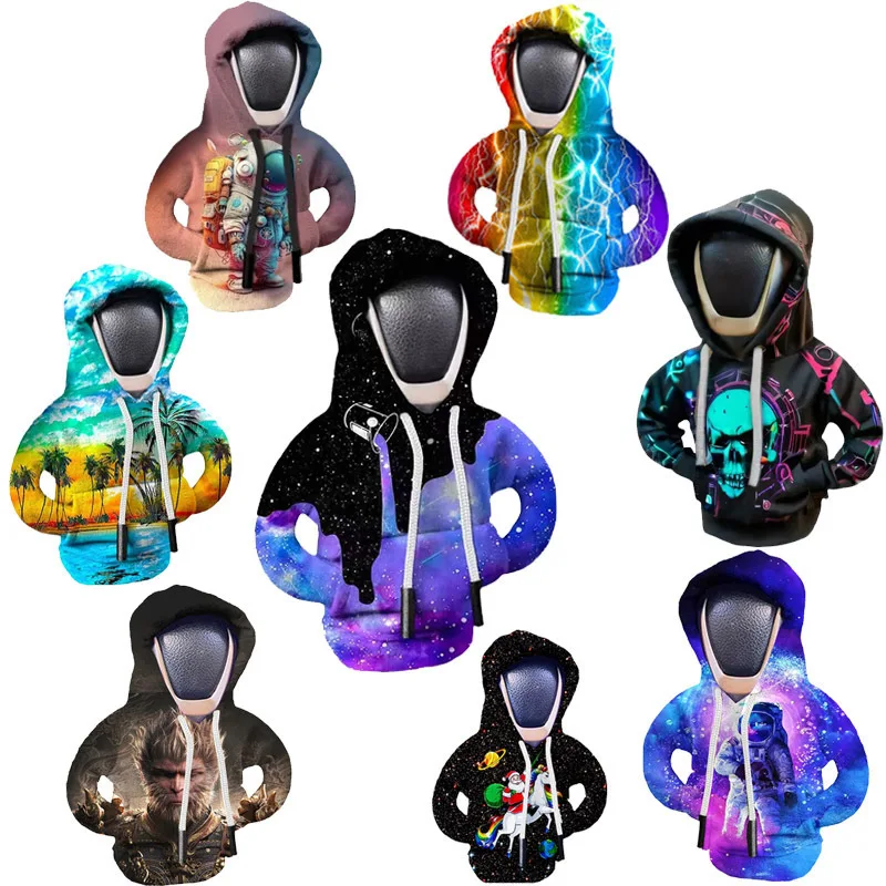 Car Hoodie Gear Shift Cover Fashion Gearshift Hoodie Car Gear Shift Knob Cover Manual Handle Gear Sweatshirt Change Lever Cover thumbnail 6