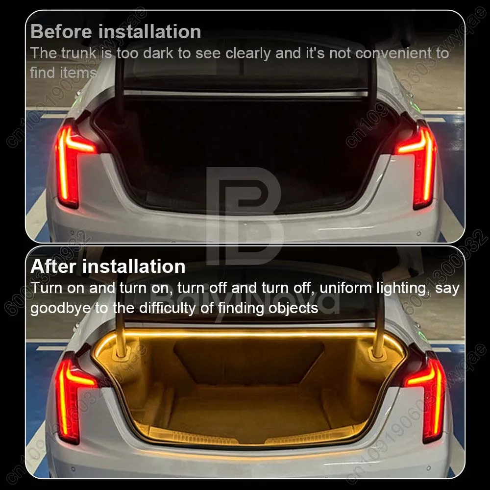 Customized For Cadillac XT4 XT5 OPTIQ LYRIQ GT4 Car trunk light, Plug & play Tailgate LED atmosphere light,Car decor accessories thumbnail 2