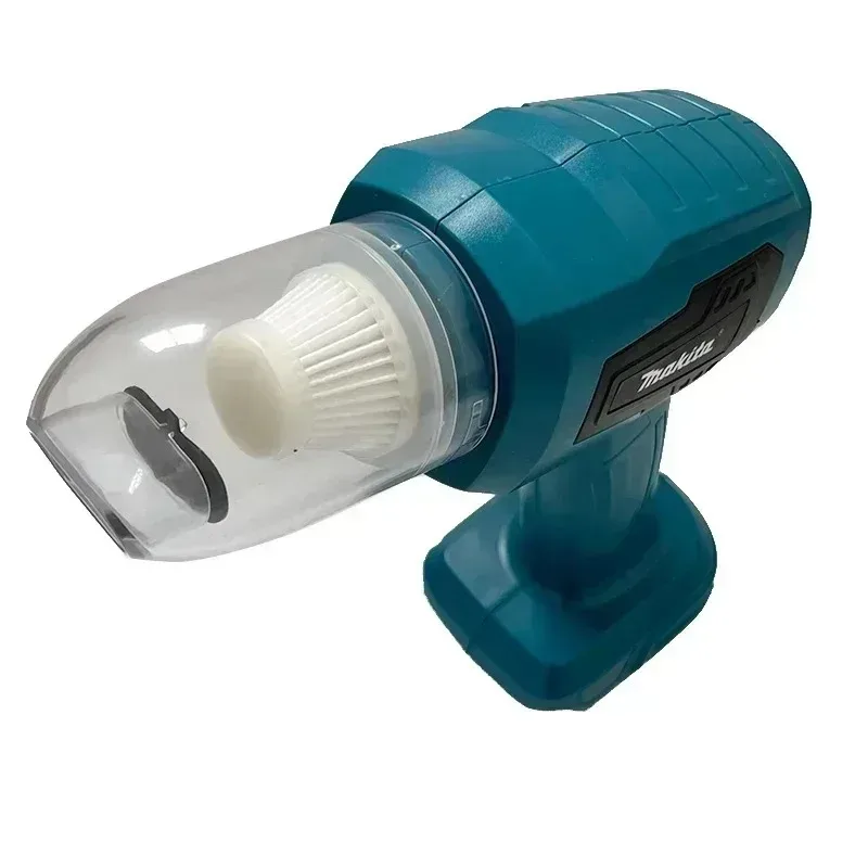 Makita Strong Suction Mini Electric Vacuum Cleaner, Wireless Handheld Home Cleaner Blower With 7 Nozzeles for 20V 18V Battery. thumbnail 6