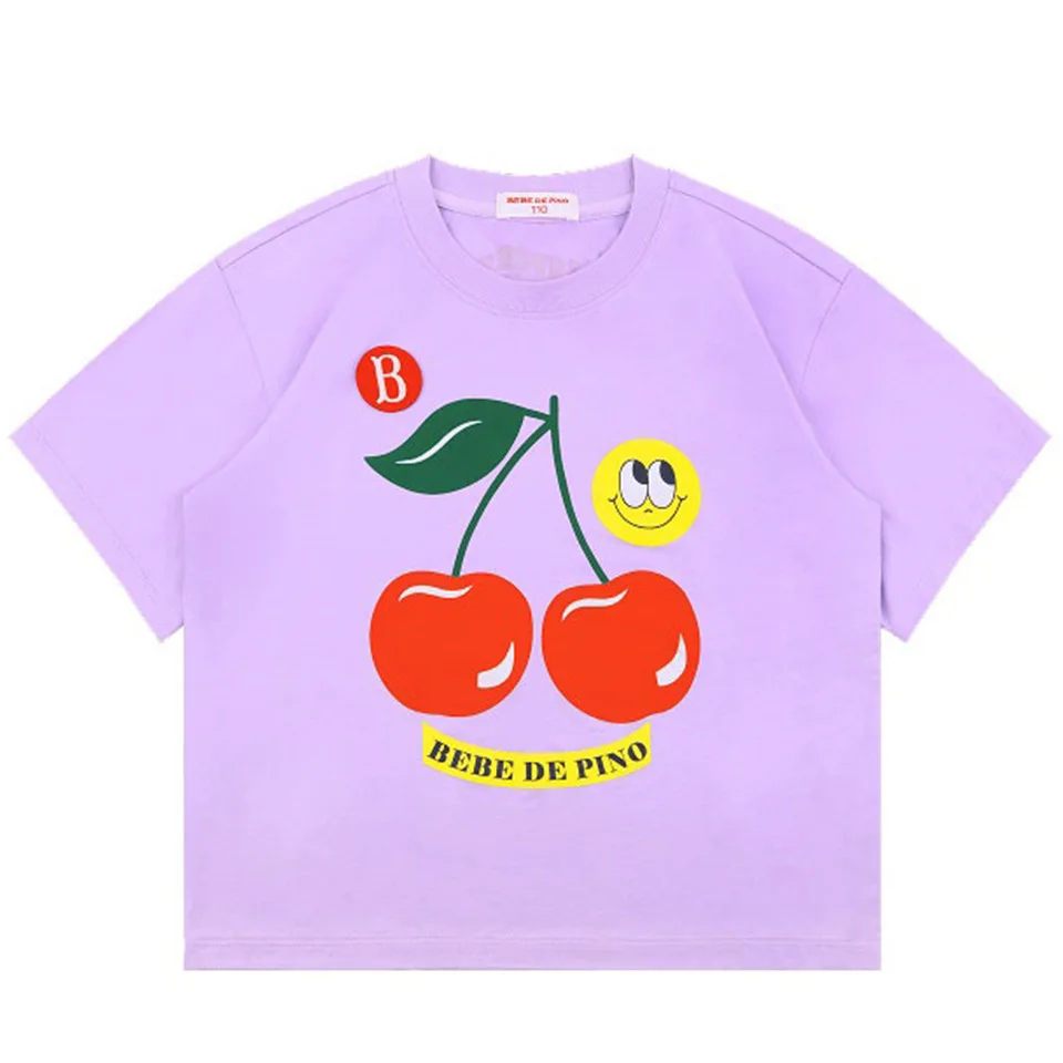 Boys And Girls T-shirt 2026 Summer New Print Fashionable Casual Children's Short Sleeved Shorts Set Pure Cotton Cute Sweet Dress thumbnail 6